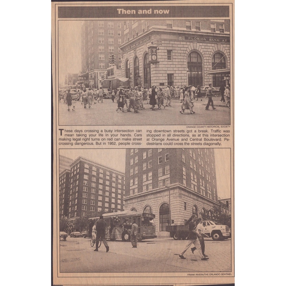 17 Vintage Orlando Sentinel Then and Now Retrospective Photo Newsclippings Lot - Picture 11 of 16
